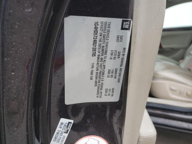Photo 10 from auction – 2008 BUICK LUCERNE with VIN 1G4HD57248U128785