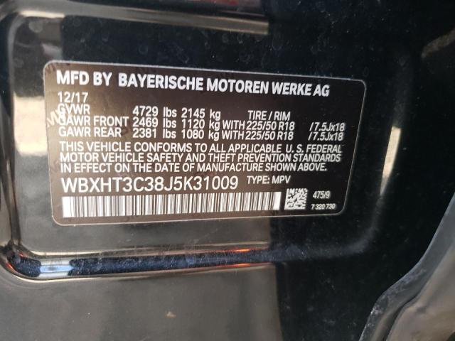 Photo 10 from auction – 2018 BMW X1 XDRIVE2 with VIN WBXHT3C38J5K31009