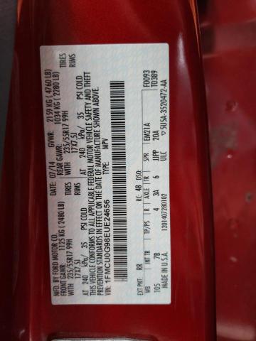 Photo 10 from auction – 2014 FORD ESCAPE SE with VIN 1FMCU0G98EUE24656