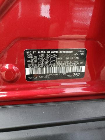 Photo 10 from auction – 2019 MITSUBISHI OUTLANDER with VIN JA4AP3AUXKU012374