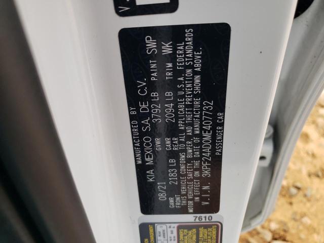 Photo 10 from auction – 2021 KIA FORTE FE with VIN 3KPF24AD0ME407732