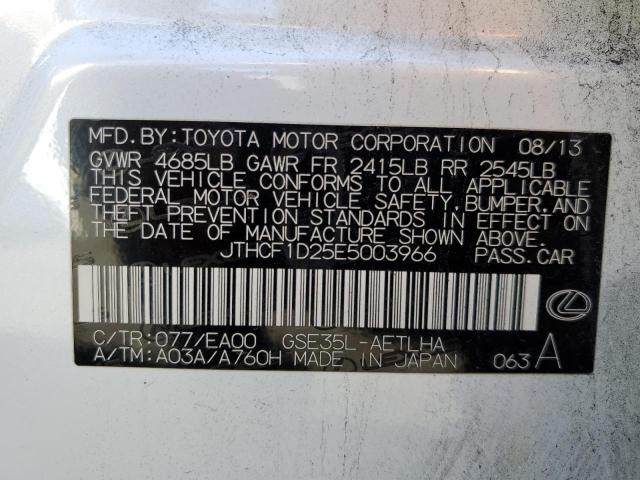 Photo 10 from auction – 2014 LEXUS IS 250 with VIN JTHCF1D25E5003966
