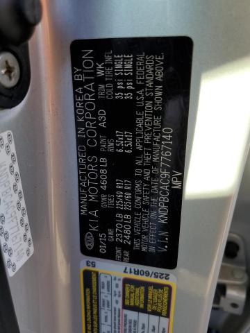 Photo 10 from auction – 2015 KIA SPORTAGE L with VIN KNDPBCAC9F7767140