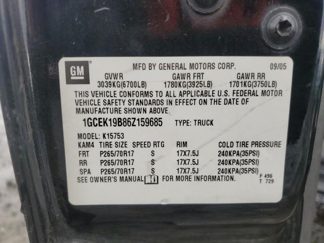 Photo 10 from auction – 2006 CHEVROLET SILVERADO with VIN 1GCEK19B86Z159685