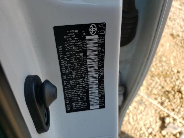 Photo 10 from auction – 2014 TOYOTA COROLLA L with VIN 5YFBURHE2EP140727