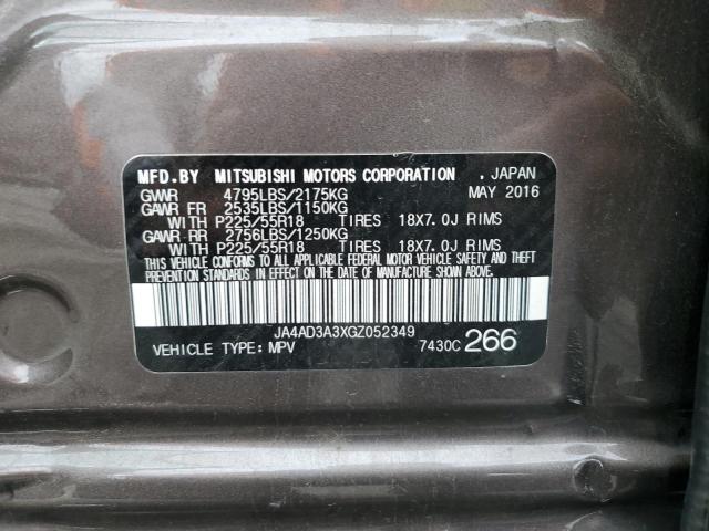 Photo 10 from auction – 2016 MITSUBISHI OUTLANDER with VIN JA4AD3A3XGZ052349