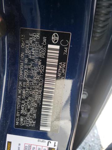Photo 10 from auction – 2013 TOYOTA COROLLA BA with VIN JTDBU4EE3DJ117502