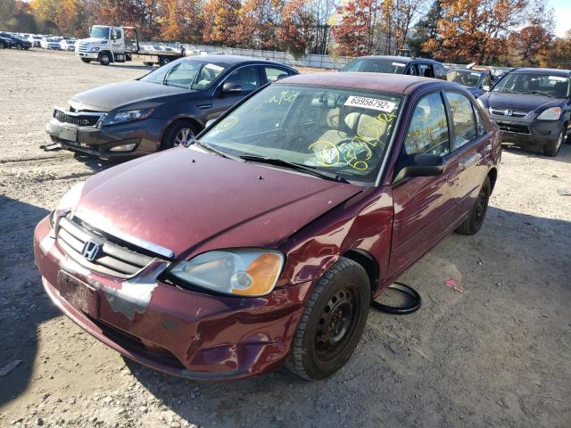 Photo 2 from auction – 2003 HONDA CIVIC LX with VIN 2HGES16593H557273
