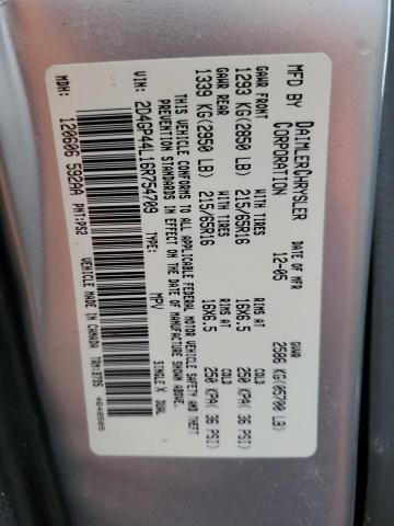 Photo 10 from auction – 2006 DODGE CARAVAN with VIN 2D4GP44L16R754709