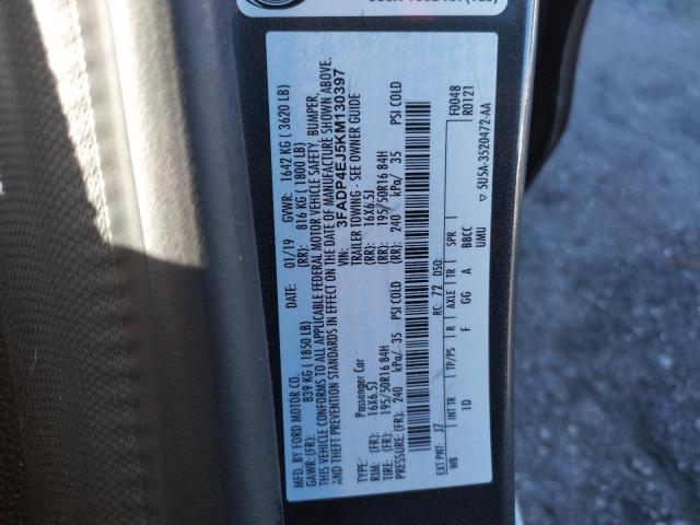 Photo 10 from auction – 2019 FORD FIESTA SE with VIN 3FADP4EJ5KM130397
