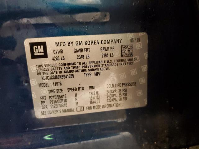 Photo 10 from auction – 2019 BUICK ENCORE ESS with VIN KL4CJCSM8KB941855