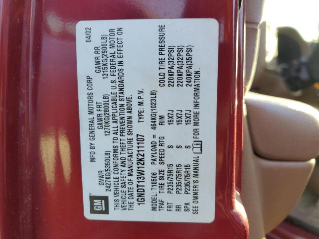Photo 10 from auction – 2002 CHEVROLET BLAZER with VIN 1GNDT13W12K211107