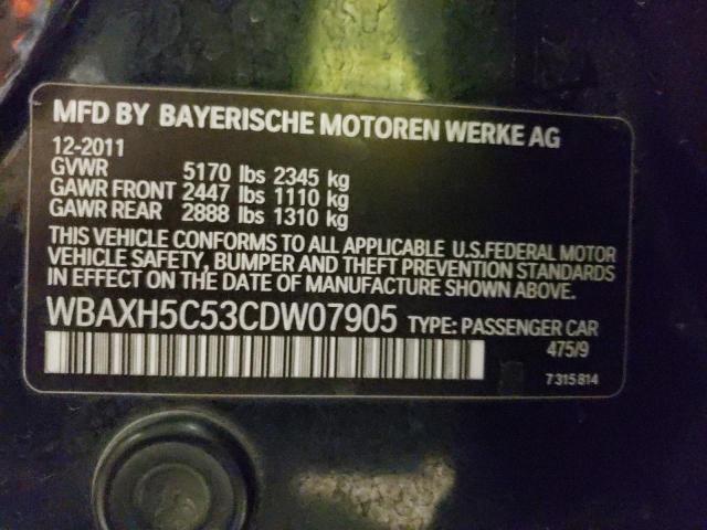 Photo 10 from auction – 2012 BMW 528 XI with VIN WBAXH5C53CDW07905