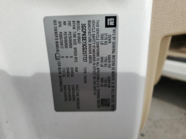 Photo 10 from auction – 2012 CHEVROLET SILVERADO with VIN 3GCPKSE73CG237737
