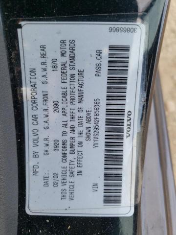 Photo 10 from auction – 2002 VOLVO S40 1.9T with VIN YV1VS29542F858365