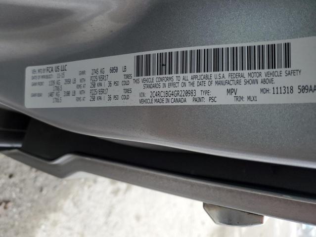 Photo 10 from auction – 2016 CHRYSLER TOWN AND C with VIN 2C4RC1BG4GR220983
