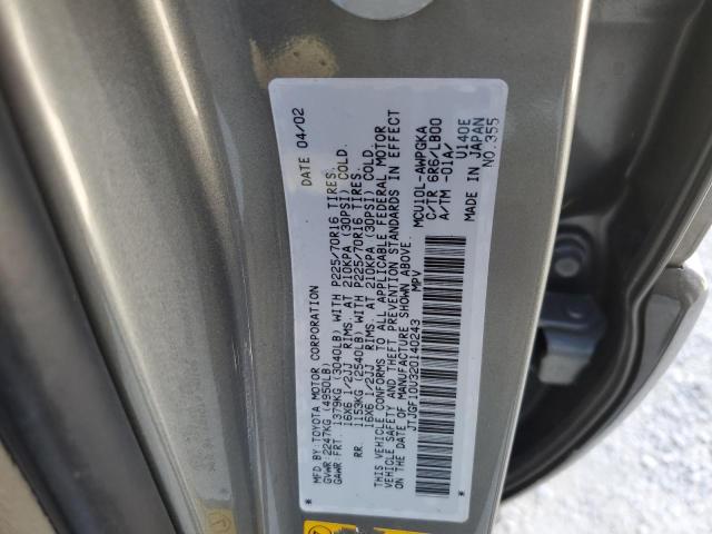 Photo 10 from auction – 2002 LEXUS RX 300 with VIN JTJGF10U320140243