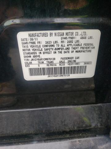 Photo 10 from auction – 2012 INFINITI G37 with VIN JN1CV6AR1CM970129
