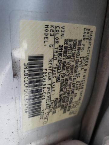Zdjęcie 10 z aukcji – 2012 NISSAN VERSA S z VIN 3N1BC1CP0CL371958