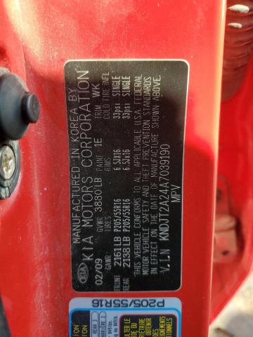 Photo 10 from auction – 2010 KIA SOUL with VIN KNDJT2A24A7039190