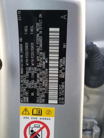 Photo 10 from auction – 2019 LEXUS RX 350 BAS with VIN 2T2ZZMCA3KC131548