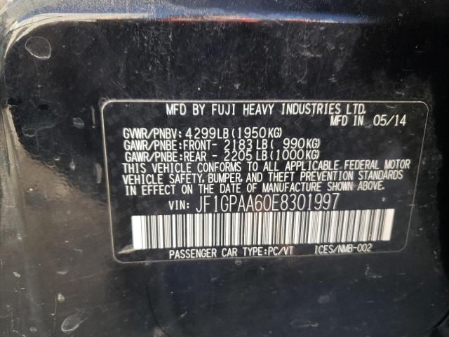 Photo 10 from auction – 2014 SUBARU IMPREZA with VIN JF1GPAA60E8301997