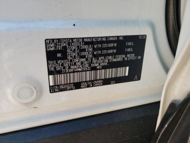 Photo 10 from auction – 2021 TOYOTA RAV4 XSE with VIN 2T3E6RFV4MW010432