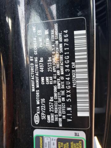 Photo 10 from auction – 2016 KIA OPTIMA EX with VIN 5XXGU4L34GG117864