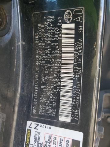 Photo 10 from auction – 2006 TOYOTA COROLLA MA with VIN 2T1KR32E36C601670