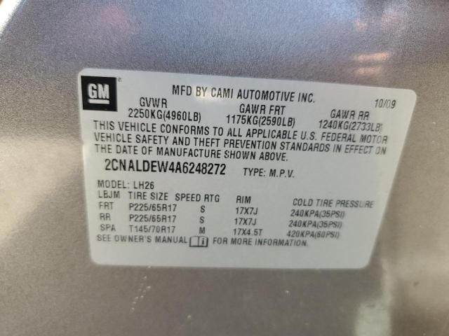 Photo 10 from auction – 2010 CHEVROLET EQUINOX LT with VIN 2CNALDEW4A6248272