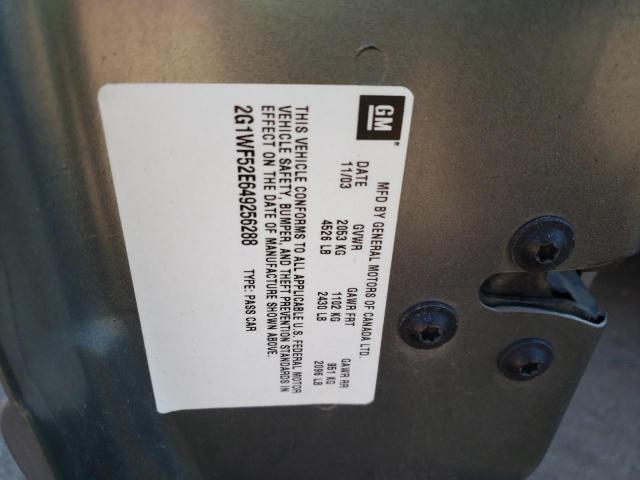 Photo 10 from auction – 2004 CHEVROLET IMPALA with VIN 2G1WF52E649256288
