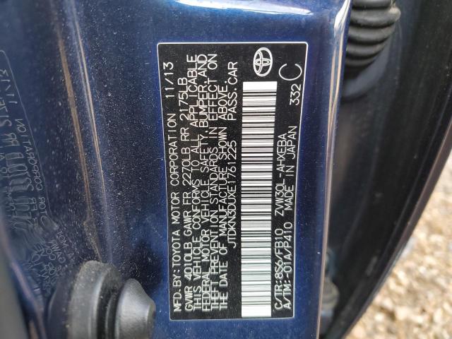 Photo 10 from auction – 2014 TOYOTA PRIUS with VIN JTDKN3DUXE1761225