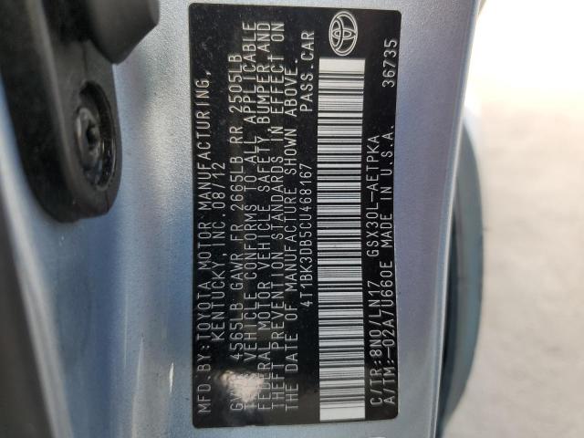 صورة رقم 10 من المزاد - 2012 TOYOTA AVALON BAS مع VIN 4T1BK3DB5CU468167