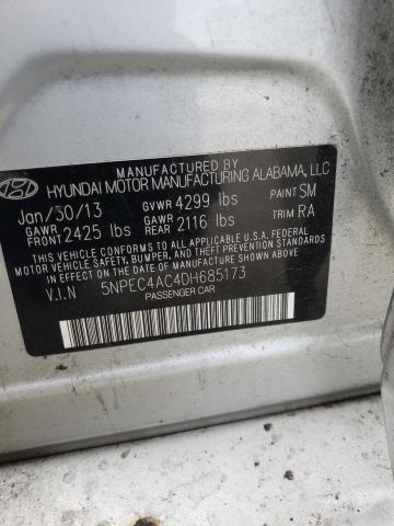Photo 10 from auction – 2013 HYUNDAI SONATA SE with VIN 5NPEC4AC4DH685173