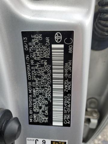 Photo 10 from auction – 2013 TOYOTA PRIUS PLUG with VIN JTDKN3DP7D3040292