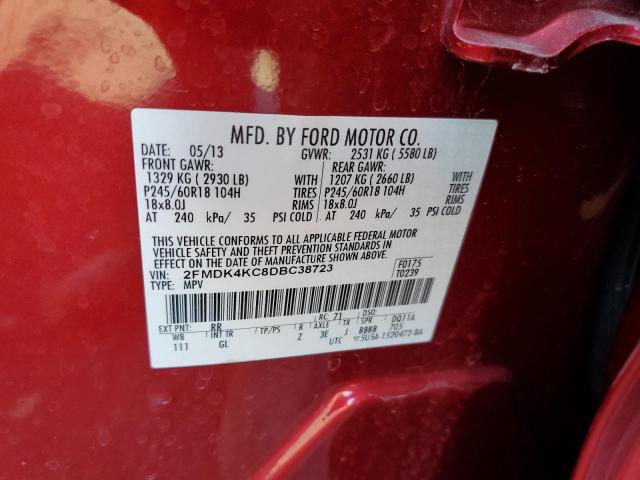 Photo 10 from auction – 2013 FORD EDGE LIMIT with VIN 2FMDK4KC8DBC38723