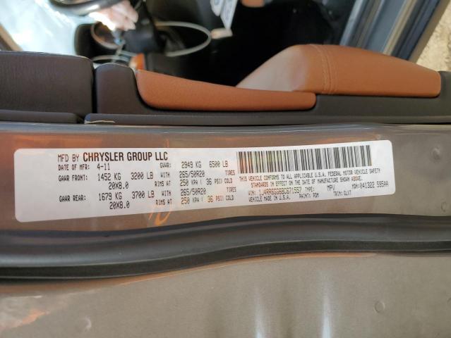 Photo 10 from auction – 2011 JEEP GRAND CHER with VIN 1J4RR6GG6BC671557