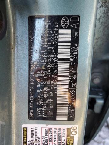 Photo 10 from auction – 2005 TOYOTA COROLLA CE with VIN 2T1BR32E35C433723
