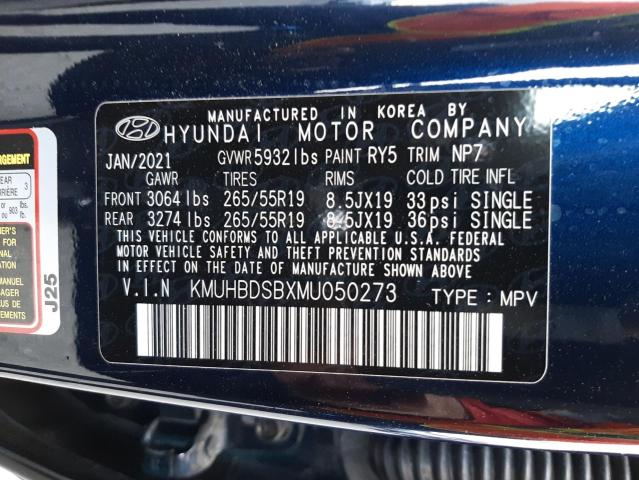 Photo 10 from auction – 2021 GENESIS GV80 BASE with VIN KMUHBDSBXMU050273