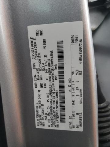 Photo 10 from auction – 2017 FORD F150 SUPER with VIN 1FTEW1EG2HKC28064