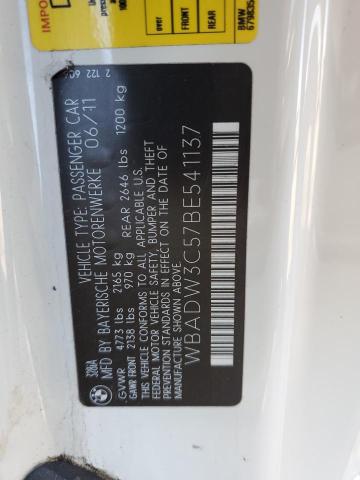 Photo 10 from auction – 2011 BMW 328 I with VIN WBADW3C57BE541137
