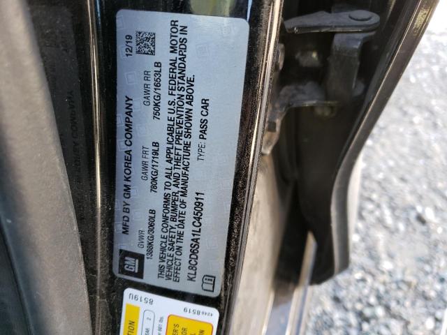 Photo 10 from auction – 2020 CHEVROLET SPARK 1LT with VIN KL8CD6SA1LC450911