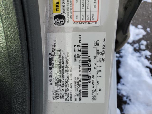 Photo 10 from auction – 2012 FORD FUSION HYB with VIN 3FADP0L33CR356052