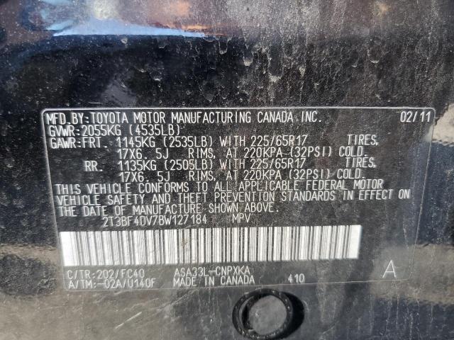 Фото 10 с аукциона – 2011 TOYOTA RAV4 с VIN 2T3BF4DV7BW127184