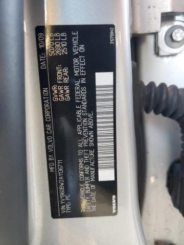 Photo 10 from auction – 2010 VOLVO V70 3.2 with VIN YV1960BW2A1136711