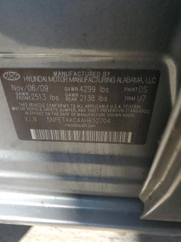 Photo 10 from auction – 2010 HYUNDAI SONATA GLS with VIN 5NPET4AC4AH652704