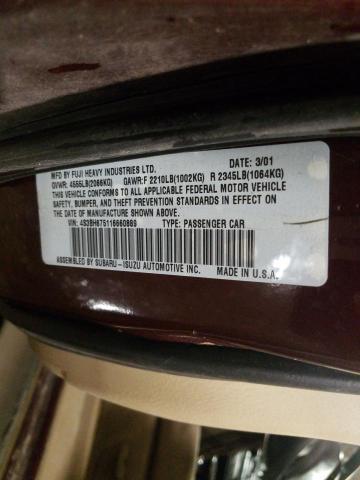 Photo 10 from auction – 2001 SUBARU LEGACY OUT with VIN 4S3BH675116660889