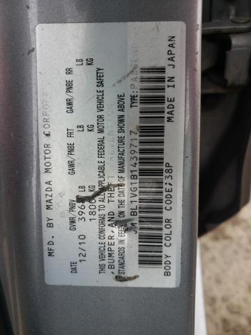 Photo 10 from auction – 2011 MAZDA 3 I with VIN JM1BL1VG1B1439717
