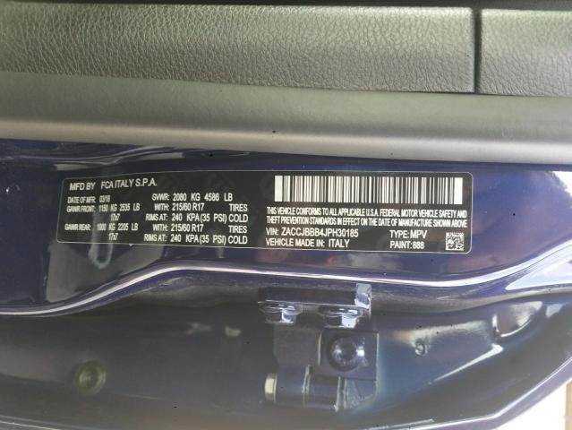 Photo 10 from auction – 2018 JEEP RENEGADE L with VIN ZACCJBBB4JPH30185