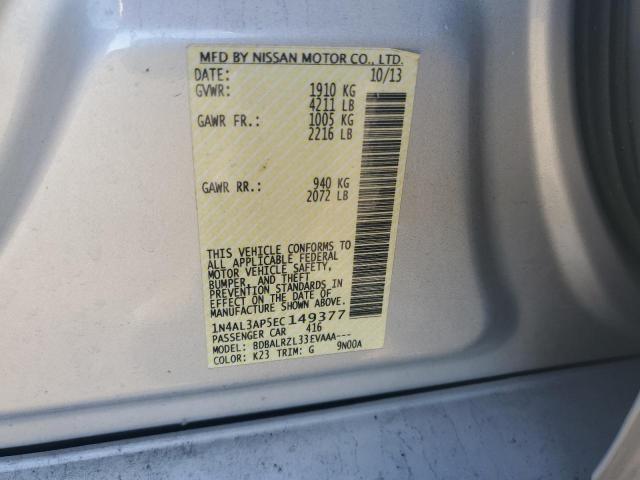 Photo 10 from auction – 2014 NISSAN ALTIMA 2.5 with VIN 1N4AL3AP5EC149377